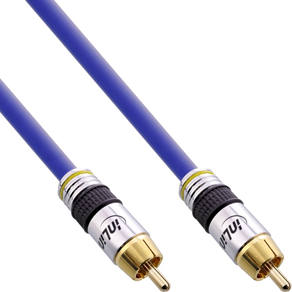 Profi Video Cinchkabel & Digital Audiokabel (koaxial)  2m InLine 89802P
